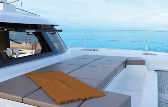 The cockpit is the perfect spot for a sunbath