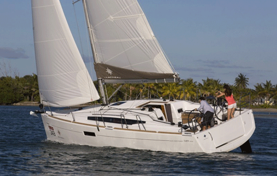 French Riviera Yacht Charter: Sun Odyssey 349 Monohull From $2,673/week 3 cabins/1 head sleeps 8