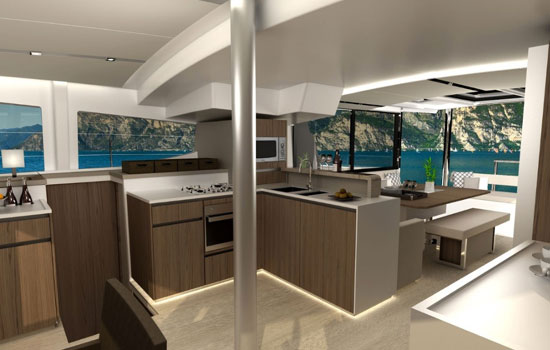 Sleek design and interior d�cor, arranged for living.