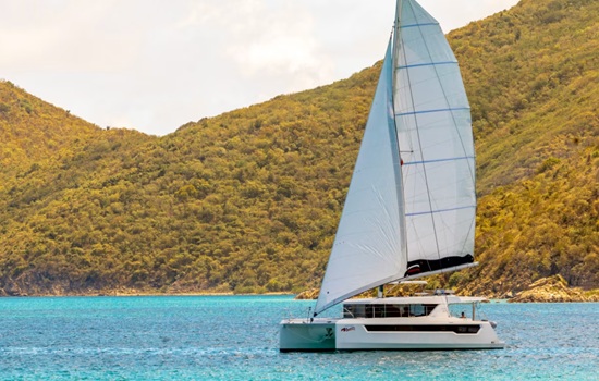 The Leopard 4600 at anchor