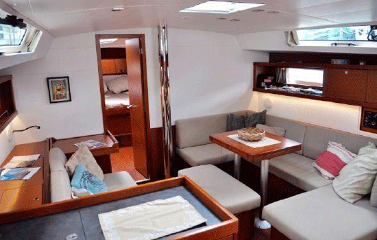 Interior of the Beneteau 45.3