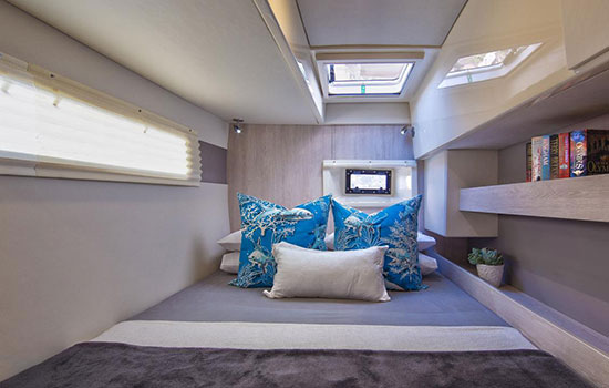 Spacious and comfortable cabins