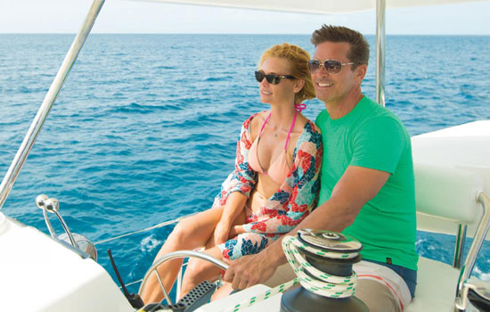 Enjoy a romantic getaway aboard the Leopard 4500 L