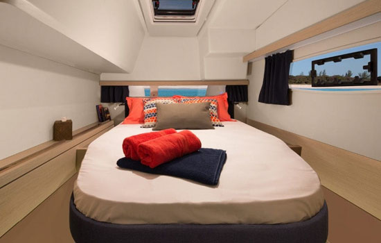 Lucia 40 has comfortable double cabins