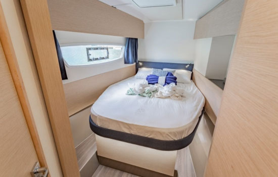 Spacious double cabins
