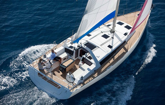 Aerial Shot of the Oceanis 48.5