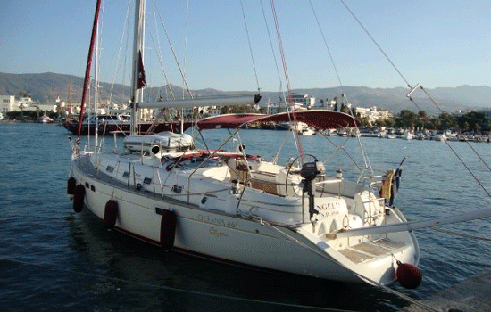 Greece Yacht Charter: Oceanis 461 Monohull From $2,476/week 5 cabins/3 head sleeps 10 Air Conditioning,