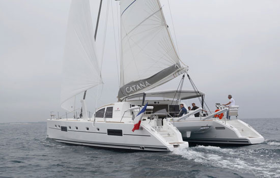 Sailing the beautiful Catana 55
