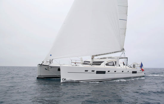 The lovely Catana 55 at sea