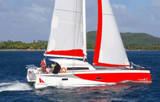 Martinique Boat Rental: TS 42 Catamaran From $2,536/week 4 cabin/2 head sleeps 8