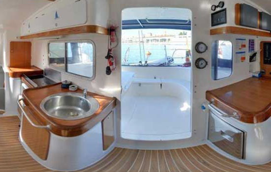Interior of the Nautitech 40