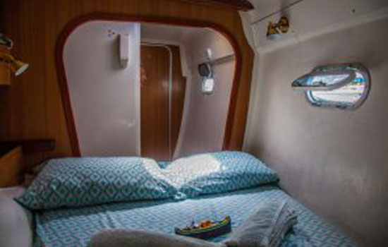 Spacious and comfortable double cabins