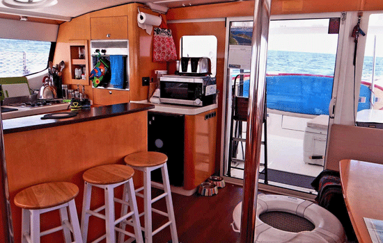 Spacious galley