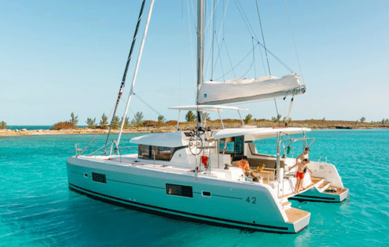 Moored Lagoon 42