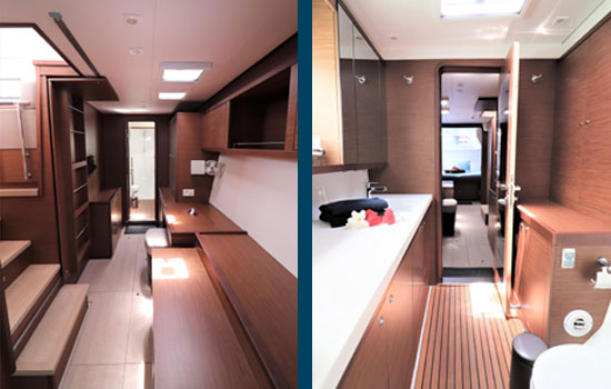 Well appointed interior of the Lagoon 450