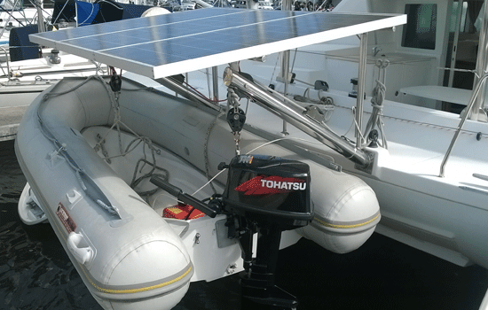 Dinghy and Solar Panels