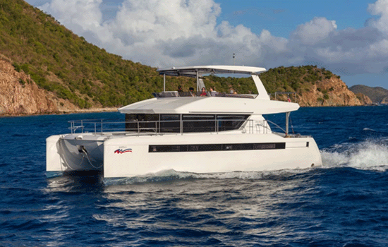 The lovely Leopard 464 Power catamaran