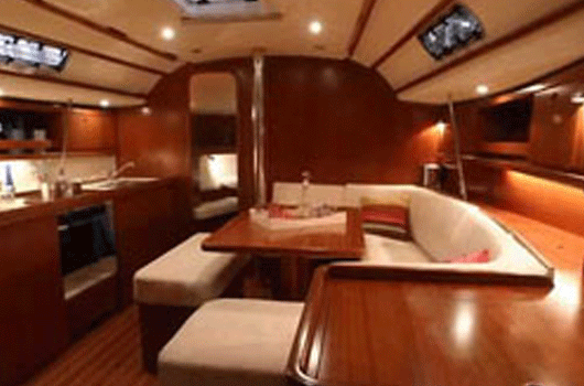 Comfortable salon of the Dufour 385
