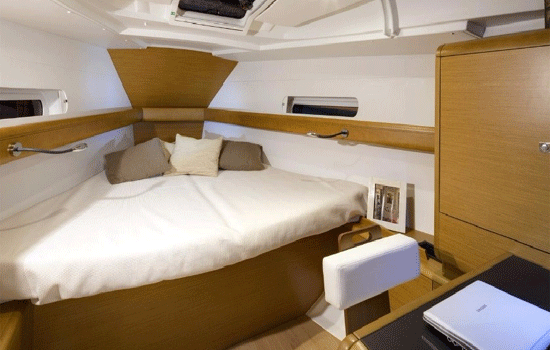 The Sun Odyssey 419 features 3 double cabins