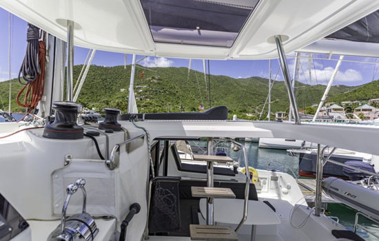 Helm station of the Lagoon 42