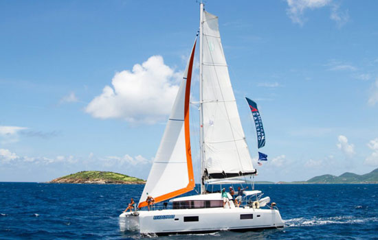 Stylish Lagooon 42 offers versatility and performance.