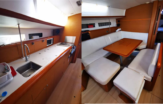 Interior of the the Sun Odyssey 479