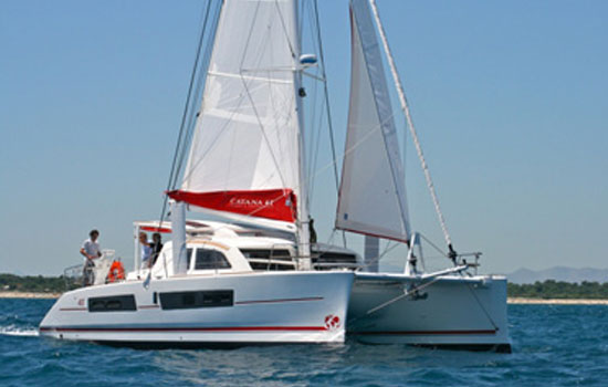 The beautiful Catana 42 at sea