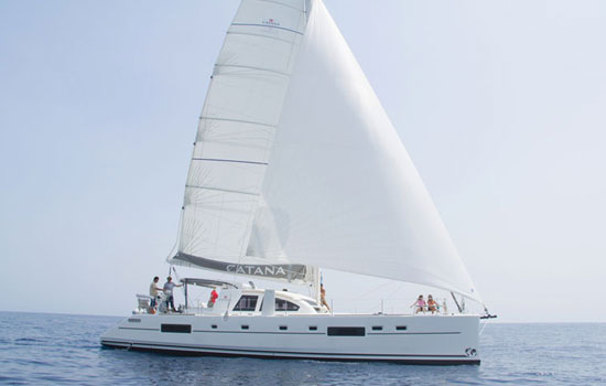 Sailing the beautiful Catana 55