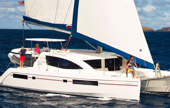 The Leopard 480 offers excellent performance under sail