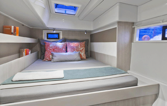 The Leopard 514 PC features 4 double cabins