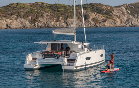 Fountaine Pajot Isla 40 at anchor