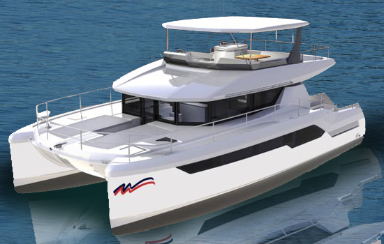 The beautiful Leopard 534 power catamaran