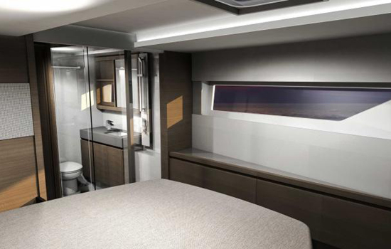 The Leopard 534 pc features 4 double cabins