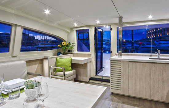 Leopard 400 features an spacious and well appointed interior