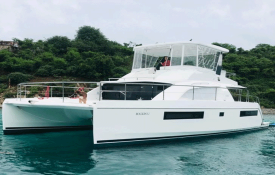 The beautiful Leopard 43 Power Catamaran