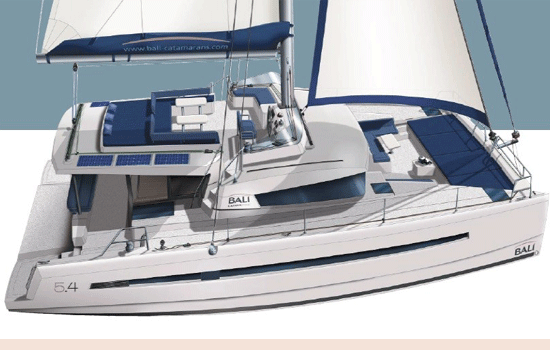 The beautiful Bali 5.4 catamaran